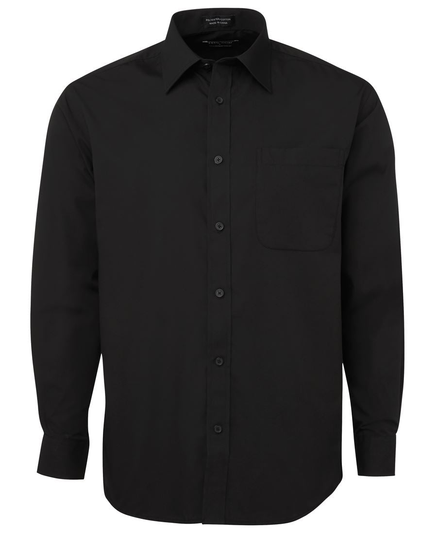 JB's L/S POPLIN SHIRT BLACK