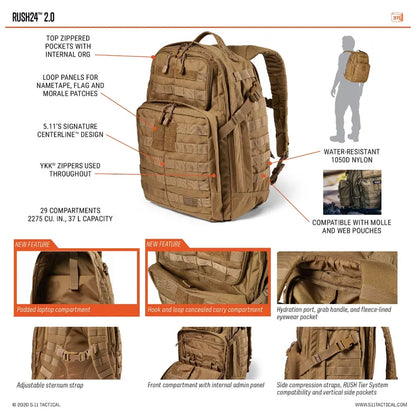 MOCHILA RUSH® 24 2.0 37L