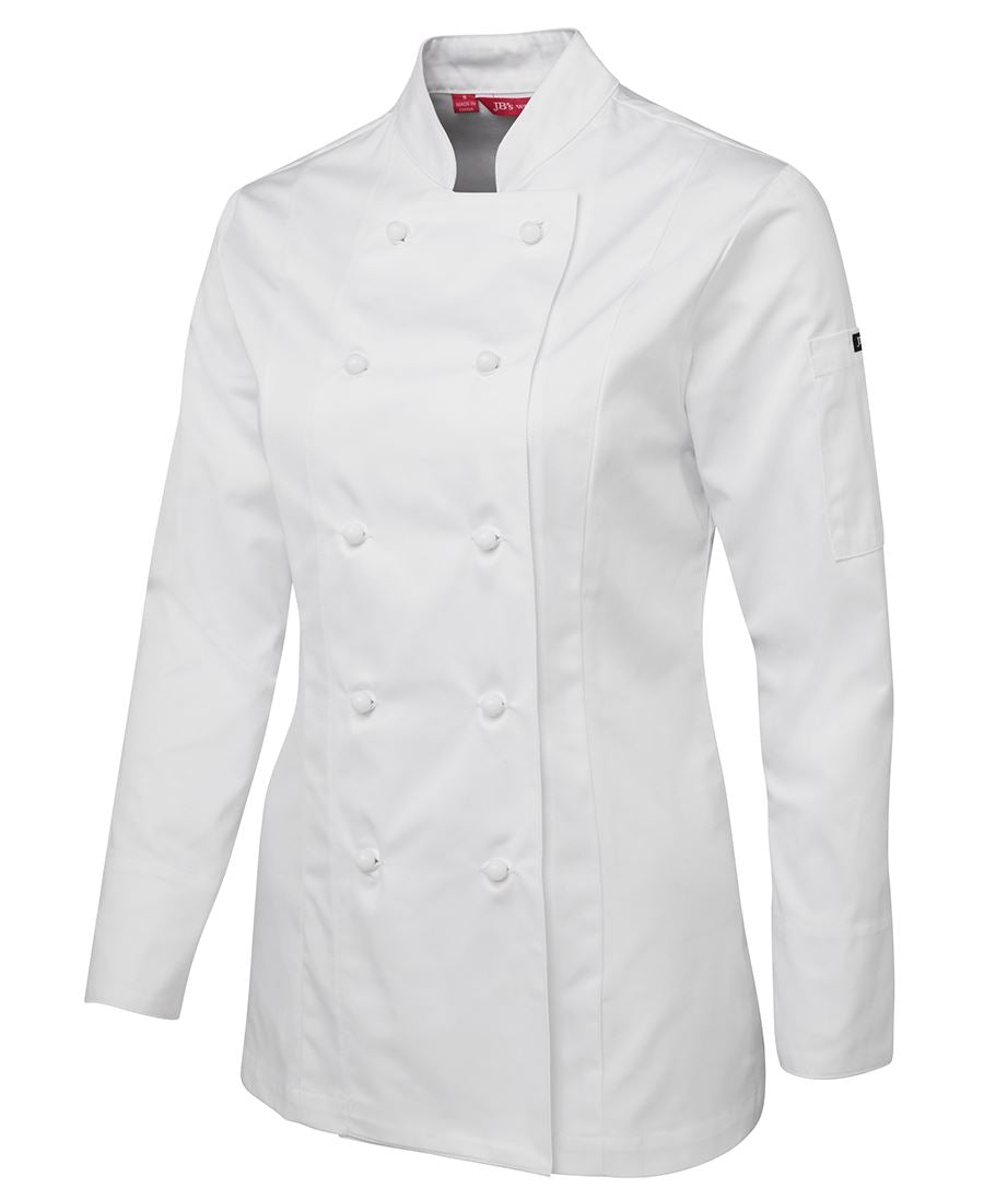 JB's LADIES L/S CHEF'S JACKET