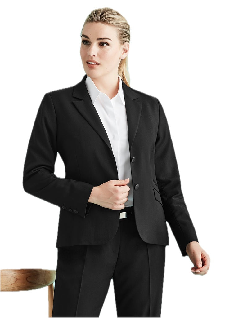 Cool Stretch Womens Two Button Mid Length Jacket