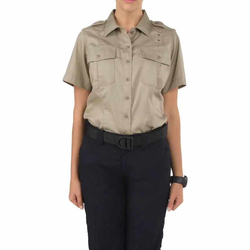 CAMISA DE MANGA CURTA CLASSE A SARJA PDU® FEMININA 