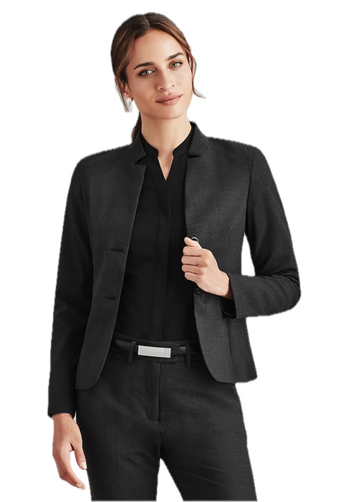 Jaqueta de lapela reversa feminina Comfort Wool Stretch