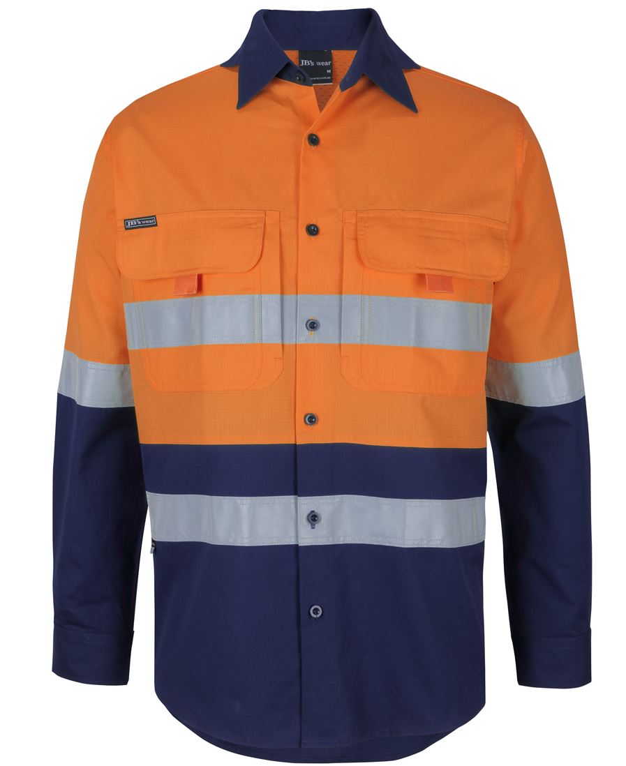 CAMISA DE PESCA RIPSTOP L/S HV (D+N) JB