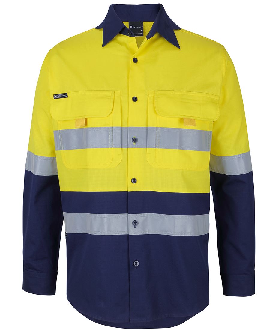 CAMISA DE PESCA RIPSTOP L/S HV (D+N) JB