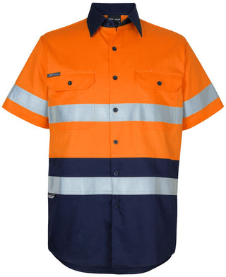 JB's Hi Vis (D+N) S/S 150g Work Shirt