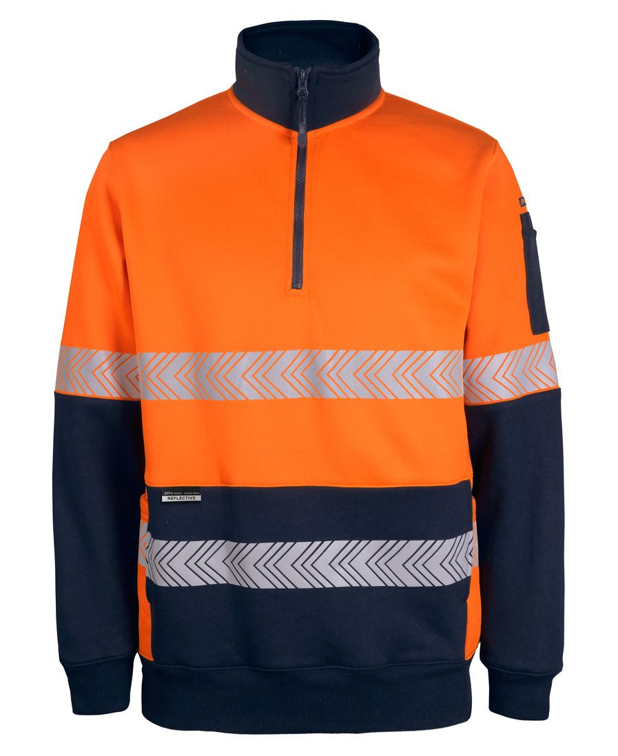 JB's HV 330G 1/2 ZIP SEGMENTED TAPE FLEECE