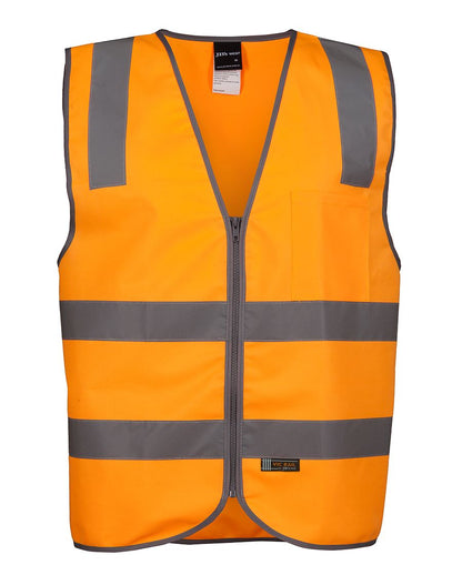 Rompi Keselamatan Ritsleting JB's VIC RAIL (D+N) Warna Oranye