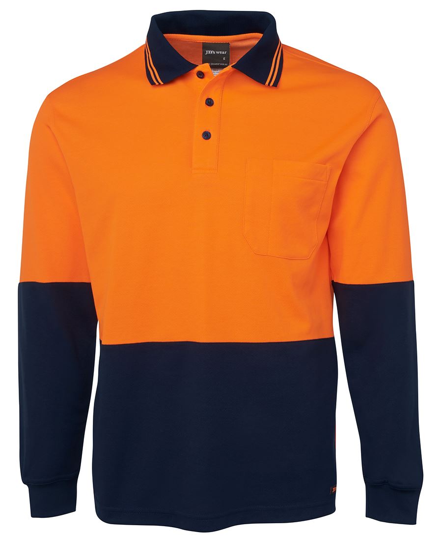 POLO DE ALGODÃO HV L/S DE JB
