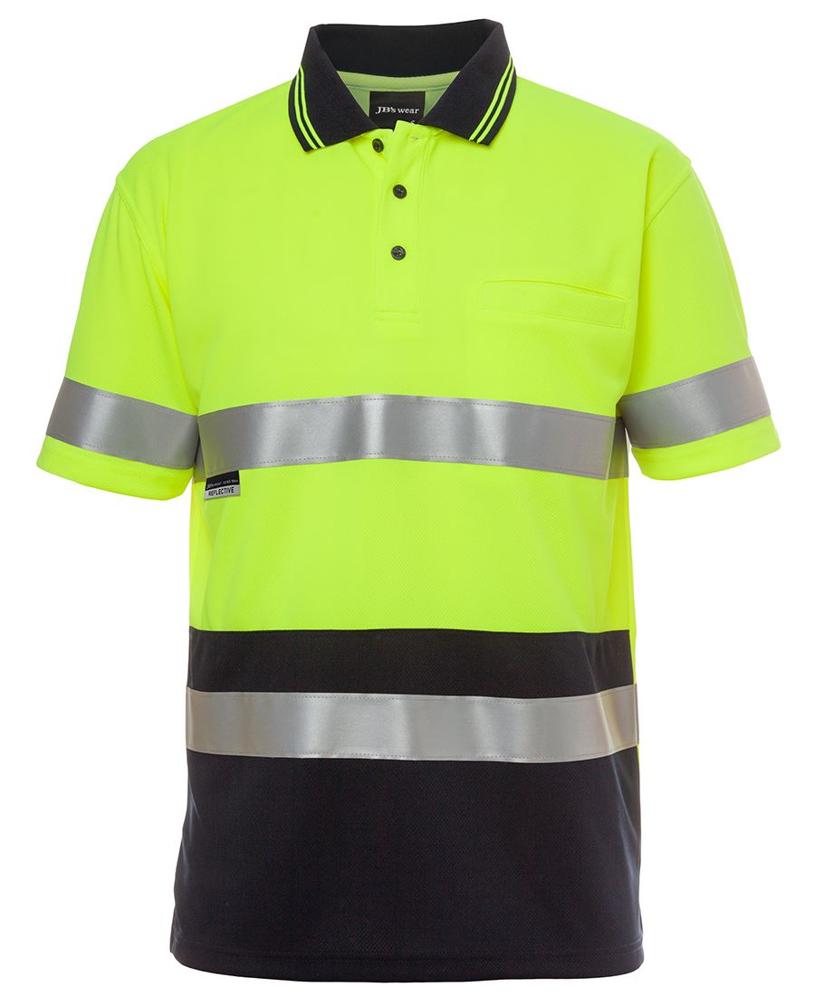 JB's HV S/S NON CUFF (D+N) TRAD POLO
