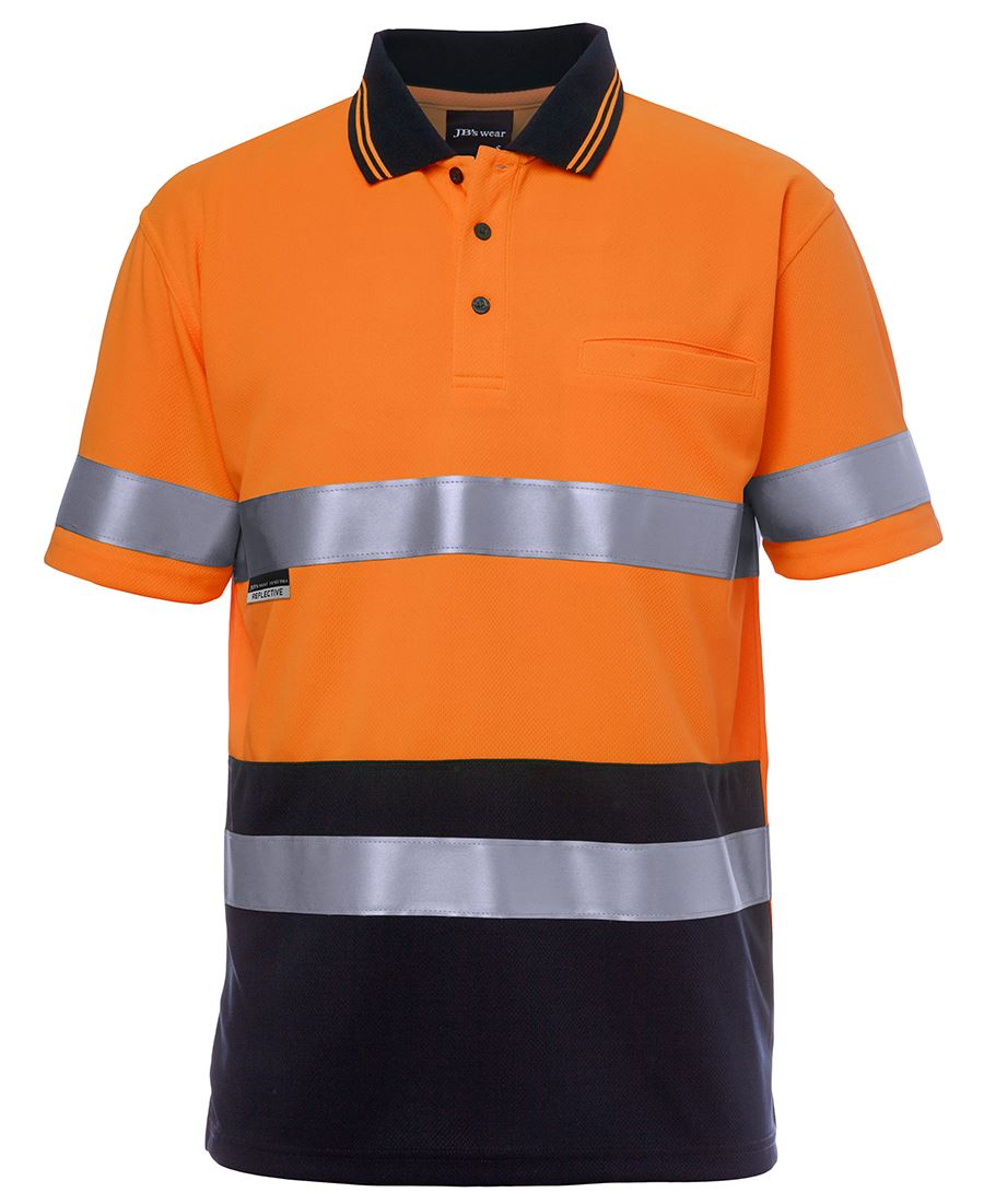 JB's HV S/S NON CUFF (D+N) TRAD POLO