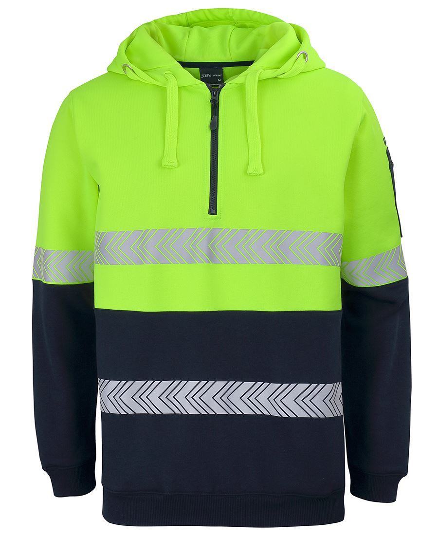 JB's HV (D+N) 1/2 ZIP SEGMENTED TAPE HOODIE