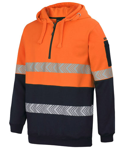 JB's HV (D+N) 1/2 ZIP SEGMENTED TAPE HOODIE