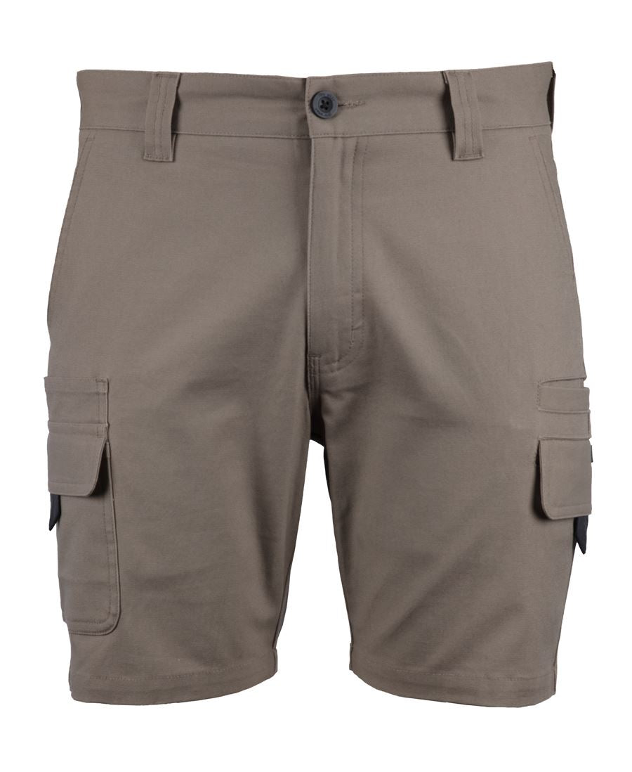 Multi Pocket Stretch Canvas Short
