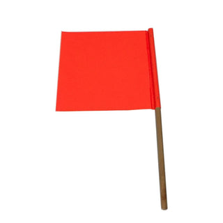 Brutus Orange PVC Flag On Timber Pole