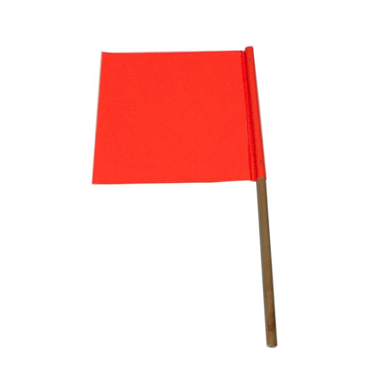 Brutus Orange PVC Flag On Timber Pole