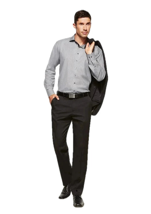 Calça masculina cool stretch frontal plana regular