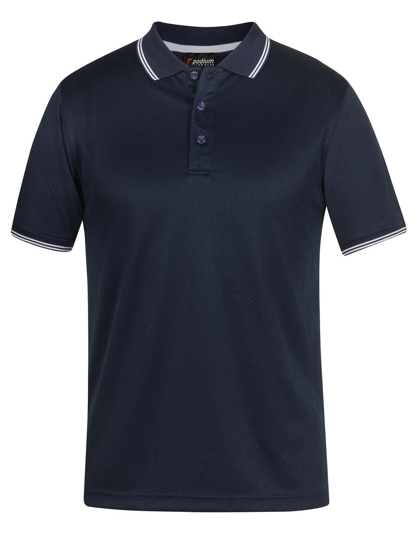 PODIUM JACQUARD POLO KONTRAS 