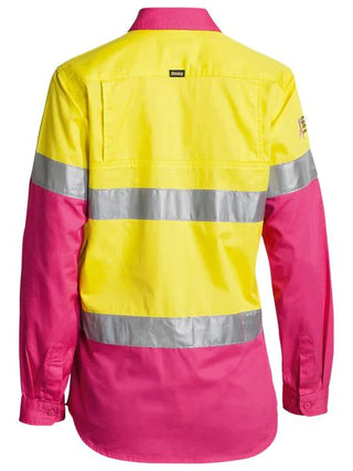 Bisley Women's Taped Hi Vis Cool Lightweight Drill Shirt