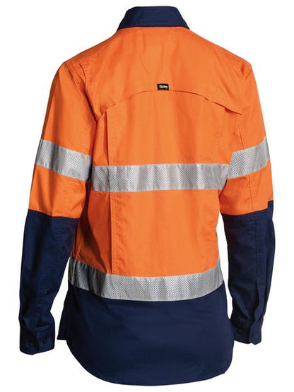 Bisley Women's 3m Taped Hi Vis X Airflow Ripstop Shirt
