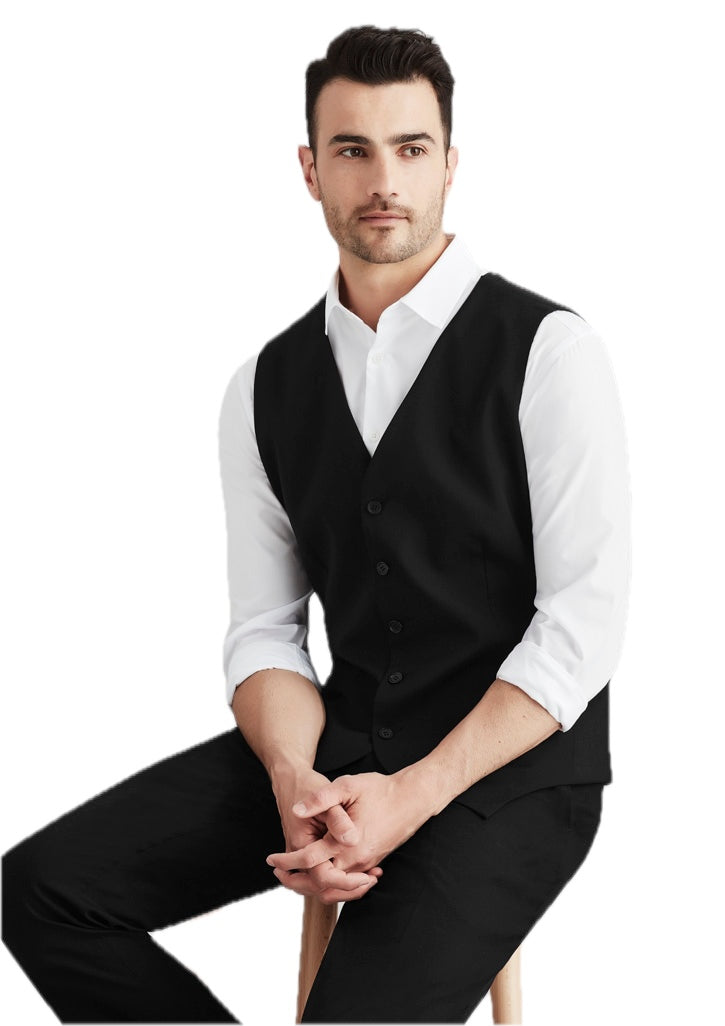 Comfort Wool Stretch Mens Peaked Vest