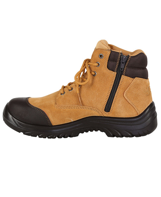 JB's STEELER ZIP SAFETY BOOT - WHEAT