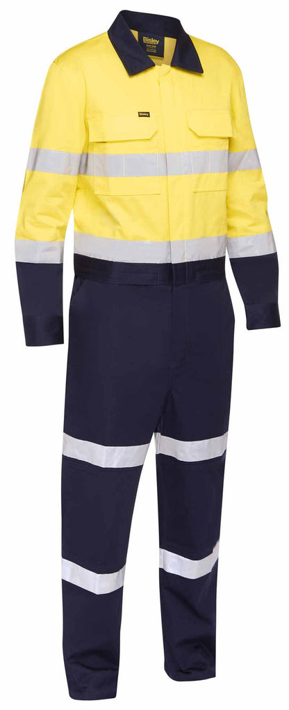 Macacão de trabalho Hi Vis gravado com abertura com zíper na cintura 