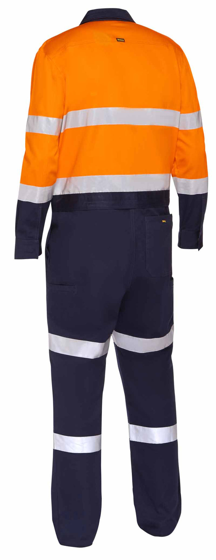 Macacão de trabalho Hi Vis gravado com abertura com zíper na cintura 
