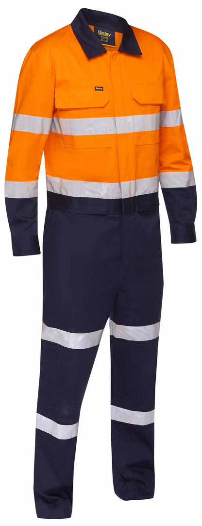 Macacão de trabalho Hi Vis gravado com abertura com zíper na cintura 