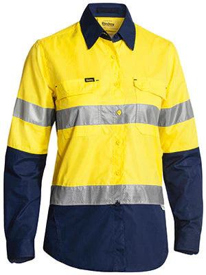 Bisley Women's 3m Taped Hi Vis X Airflow Ripstop Shirt