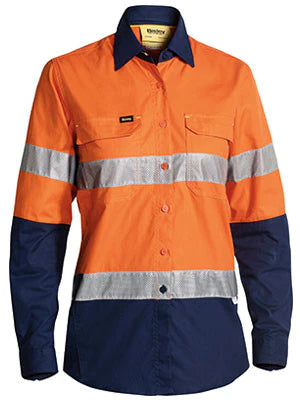 Bisley Women's 3m Taped Hi Vis X Airflow Ripstop Shirt