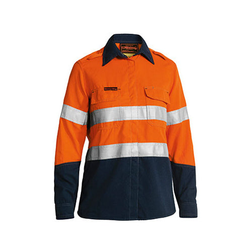 TENCATE TECASAFE® PLUS 580 CAMISA FEMININA TAPED HI VIS LEVE COM VENTILAÇÃO