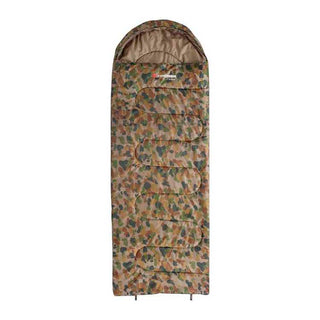 Caribee Back Country Jumbo 5° Sleeping Bag Auscam Camo