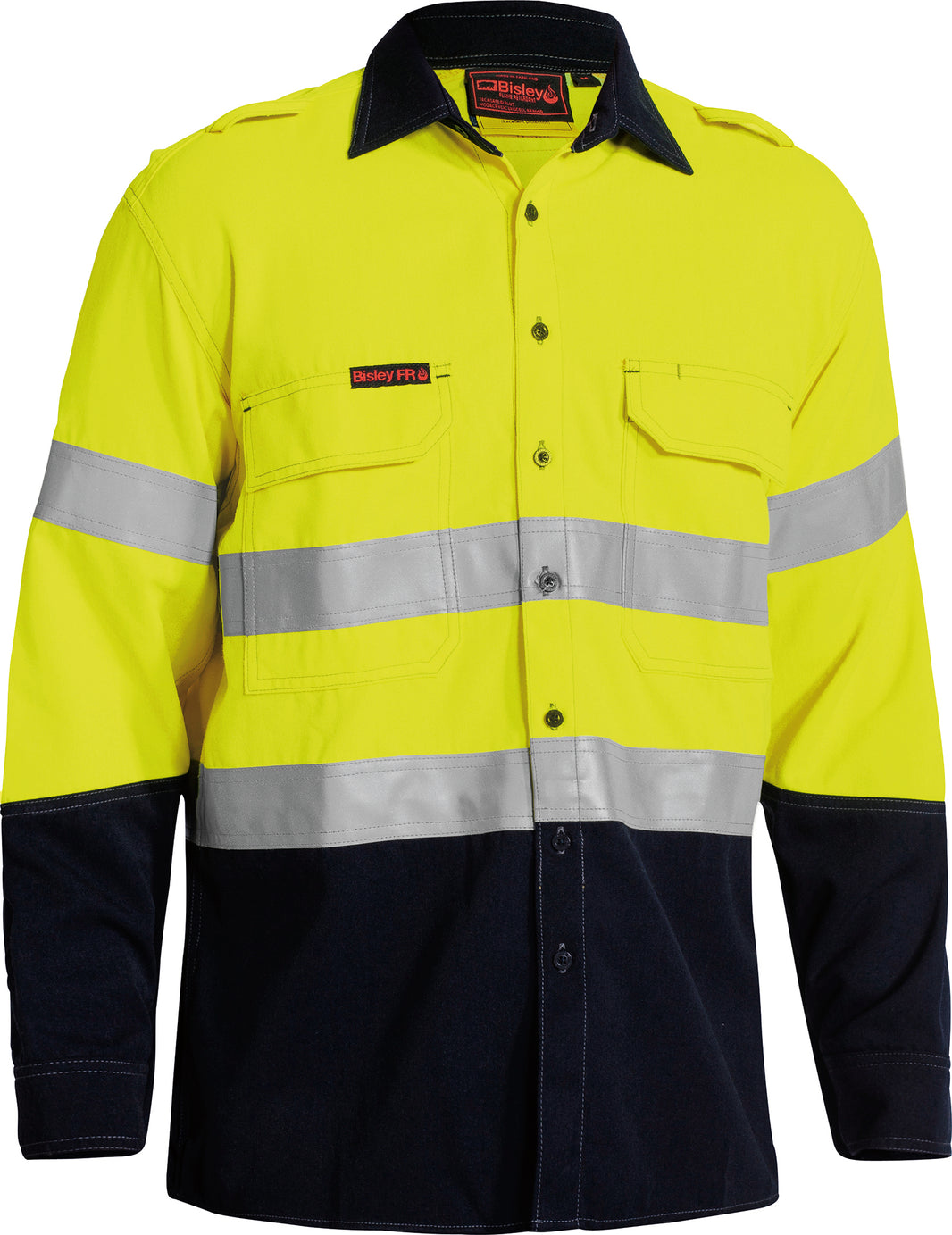 Camisa Tencate Tecasafe Plus 700Taped Two Tone Hi Vis leve FR ventilada 