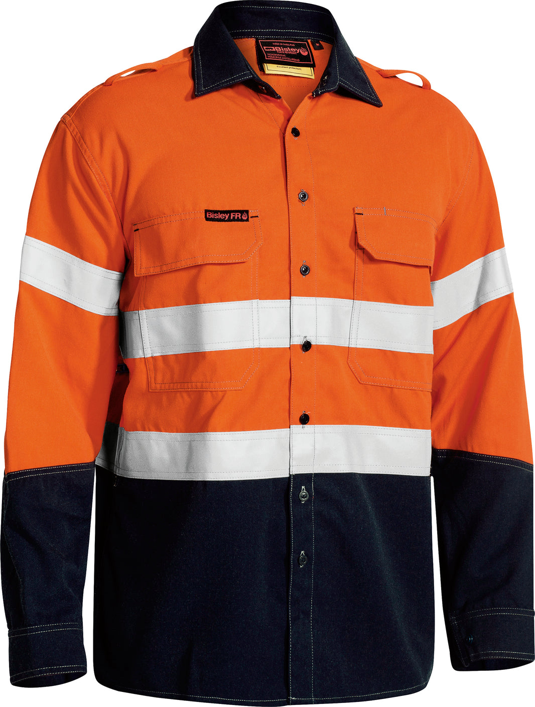 Camisa Tencate Tecasafe Plus 700Taped Two Tone Hi Vis leve FR ventilada 