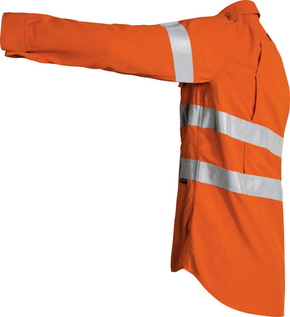 Camisa Tencate Tecasafe Plus 580 Taped Hi Vis Leve FR Ventilada 
