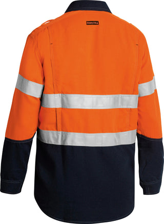 Tencate Tecasafe Plus 580 Taped Two Tone Hi Vis Lightweight FR Vented Shirt