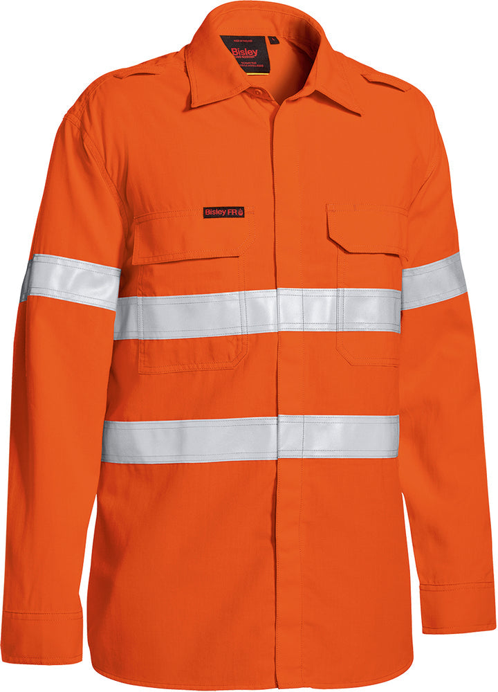 Camisa Tencate Tecasafe Plus 480 Taped Hi Vis Leve FR Ventilada 