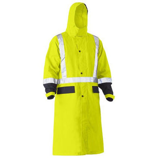 Taped Hi Vis Long Rain Coat