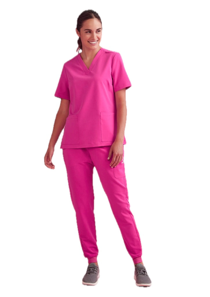 Womens Pink Jogger Scrub Pant