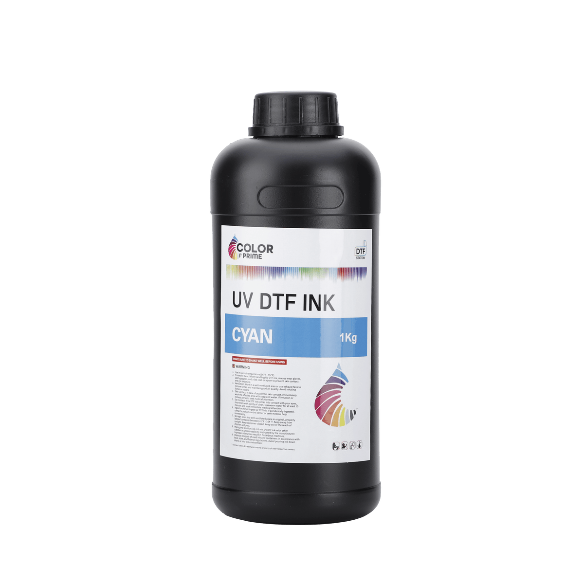 UV DTF cyan ink, 1000ml bottle