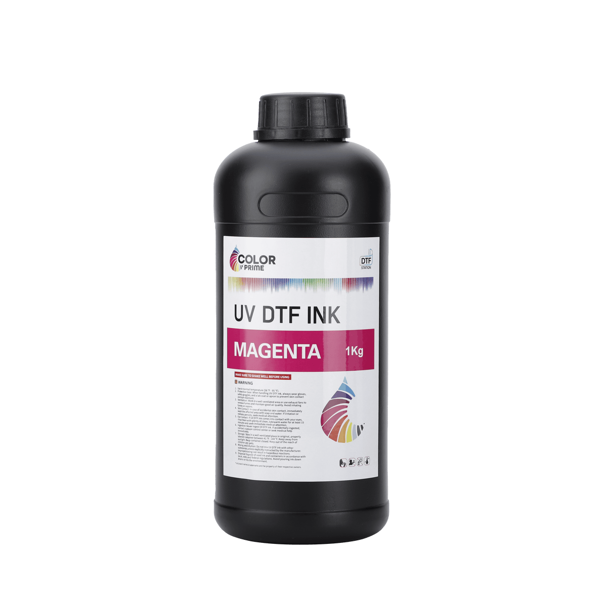 UV DTF magenta ink, 1000ml bottle