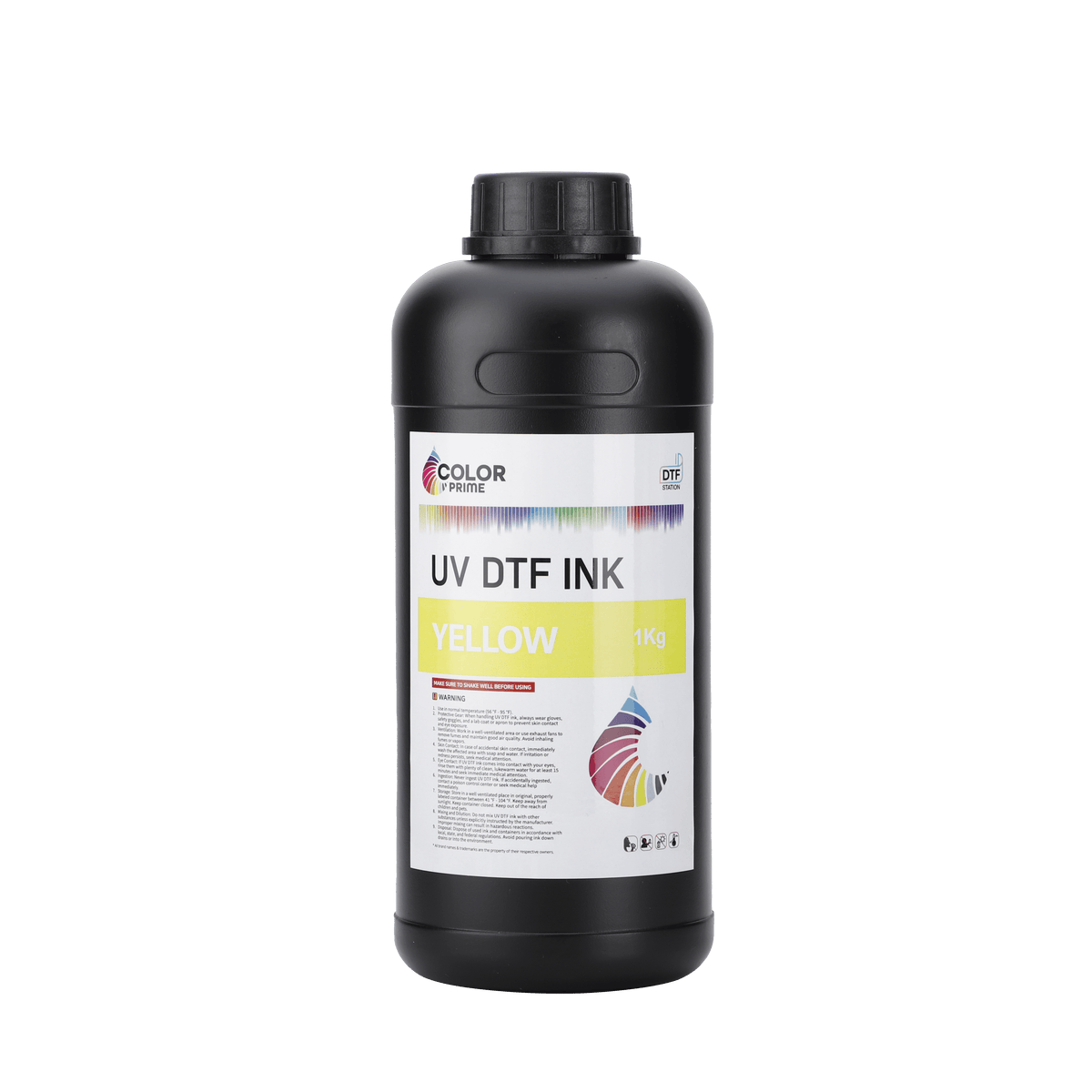 UV DTF yellow ink, 1000ml bottle