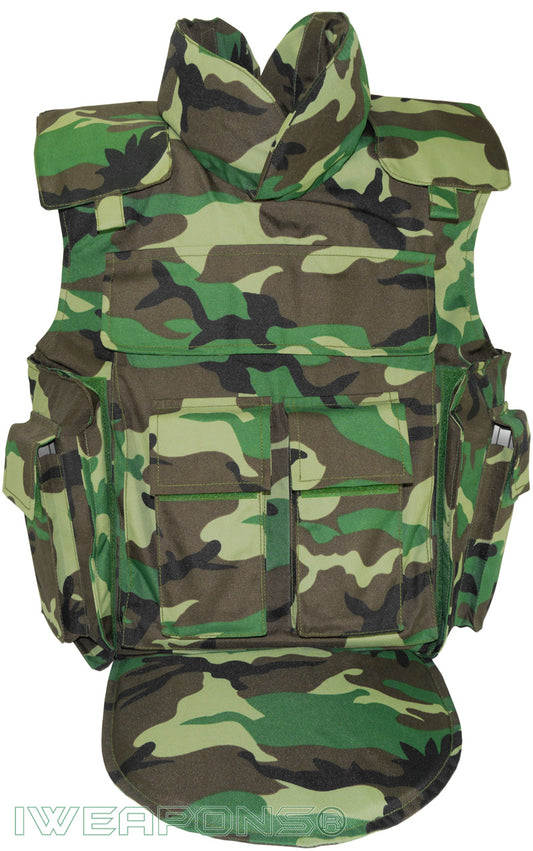 Rompi Anti Peluru IWEAPONS® Delta Camo IIIA dengan 4 Kantong Magas