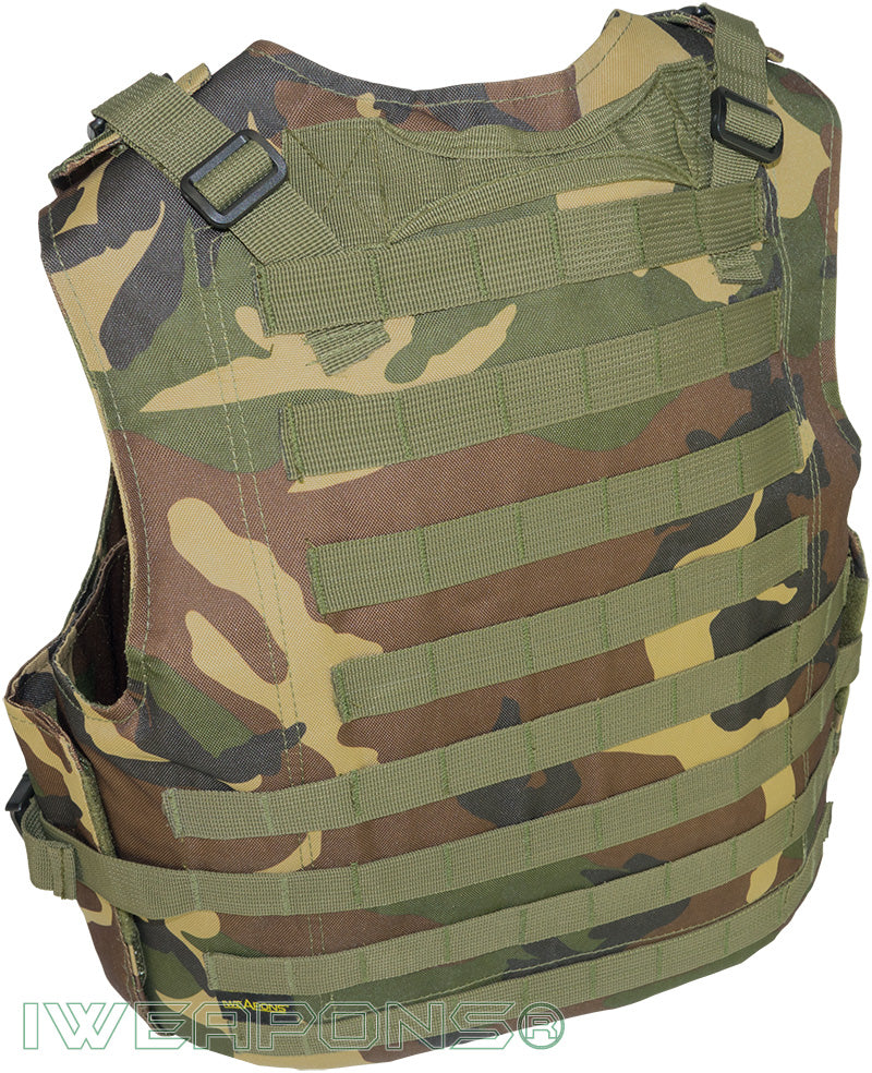 IWEAPONS® MOLLE Commando Kamuflase Rompi Antipeluru IIIA / 3A