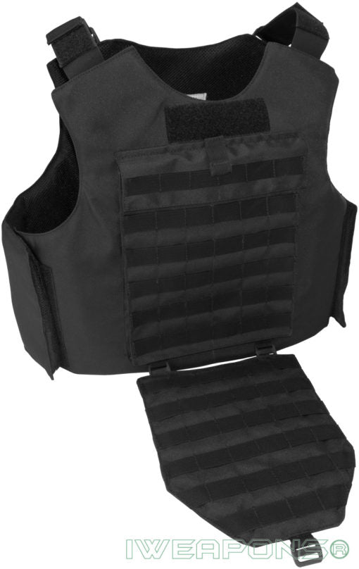 Rompi Anti Peluru Eksternal IWEAPONS® MOLLE IIIA / 3A dengan Kantong 25×30cm untuk Pelat Pelindung 