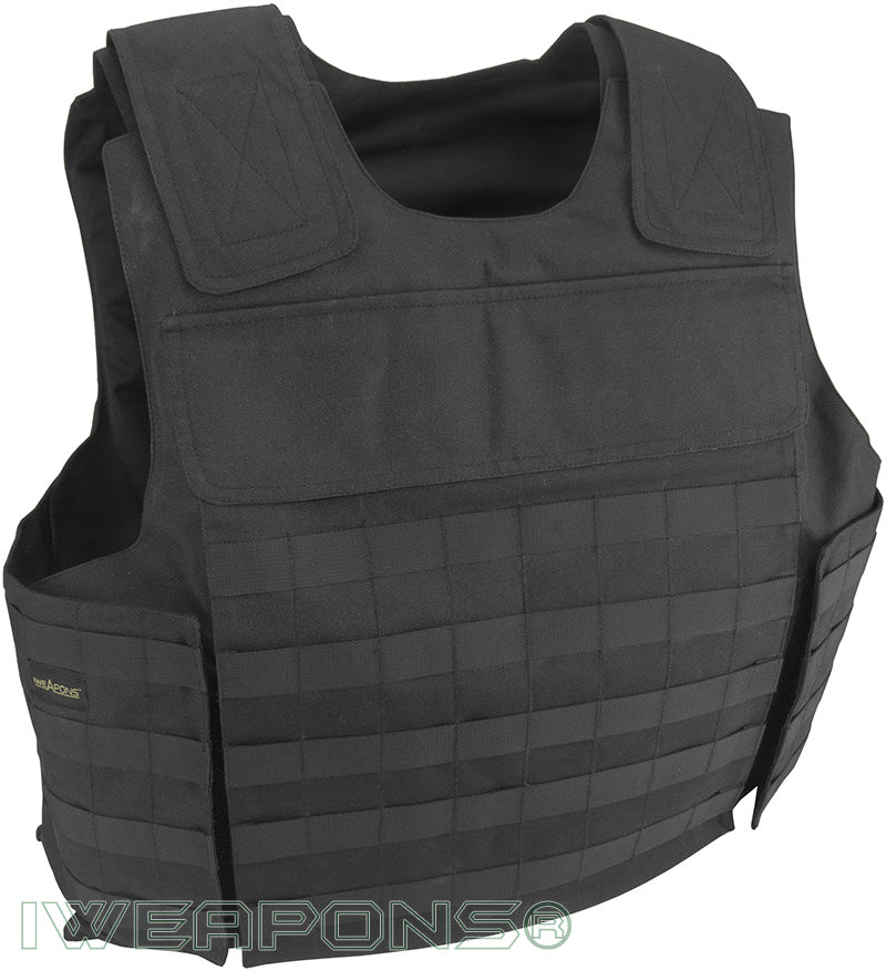 IWEAPONS® MOLLE External Bulletproof Vest IIIA / 3A with XL Pockets for Armor Plates