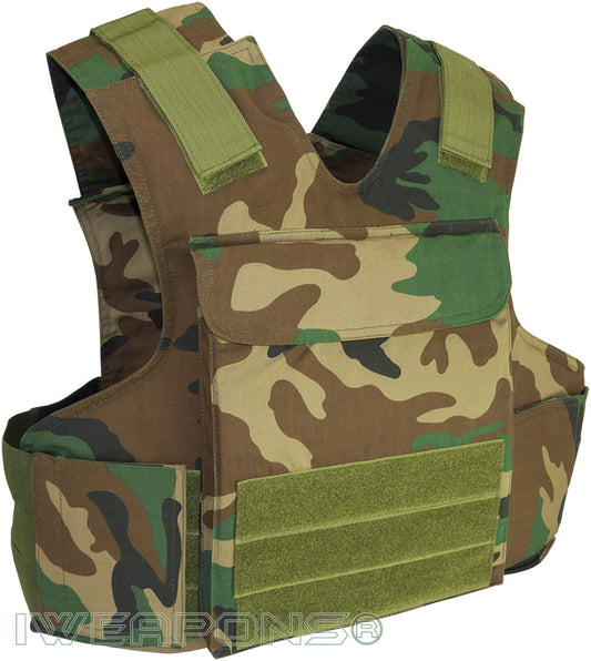 IWEAPONS® Raptor Camouflage Bulletproof Vest IIIA with Armored Plates