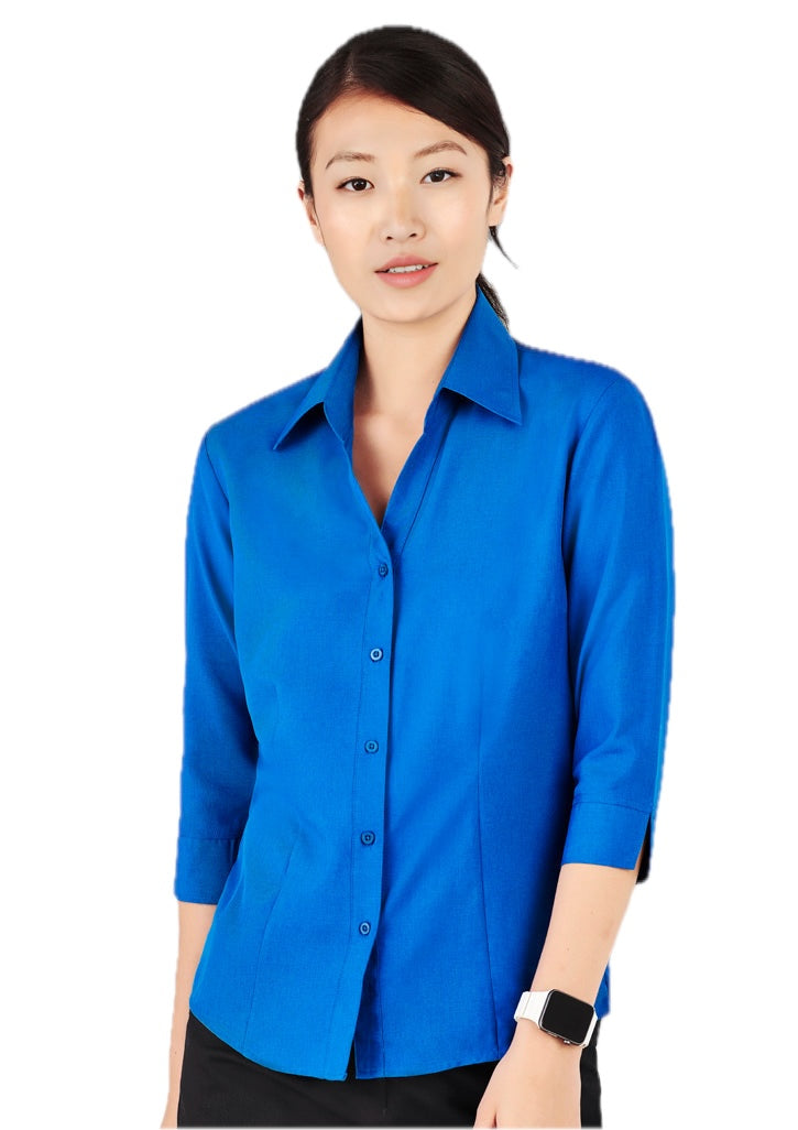 Oasis Ladies Plain 3/4 Sleeve Shirt