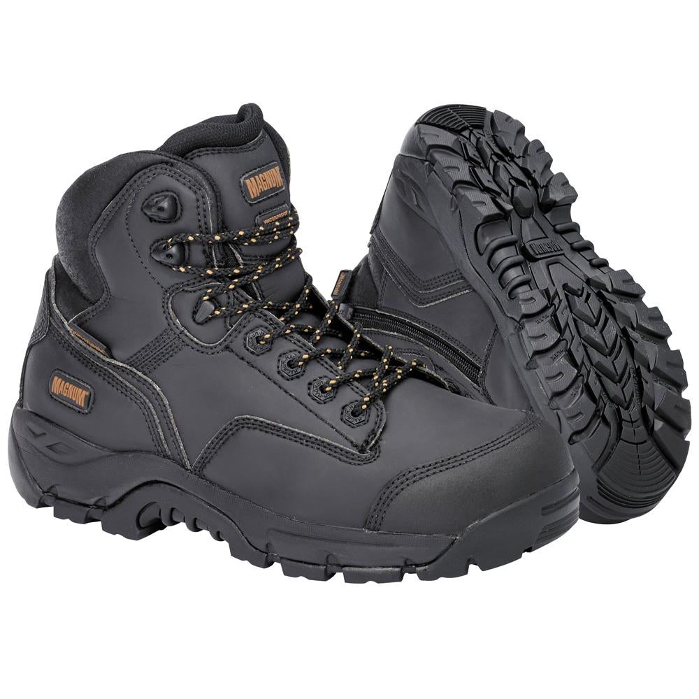 Precision Max Black Zip Sided Waterproof Safety Boots MPN100