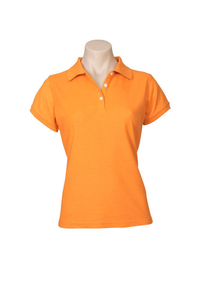 Polo feminino neon de manga curta